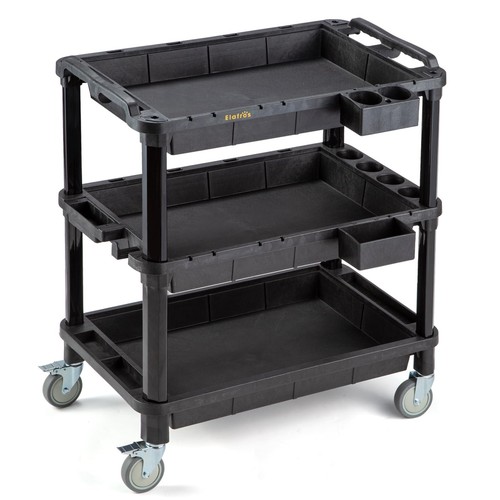 Shelf heavy duty rolling - 3-shelf,